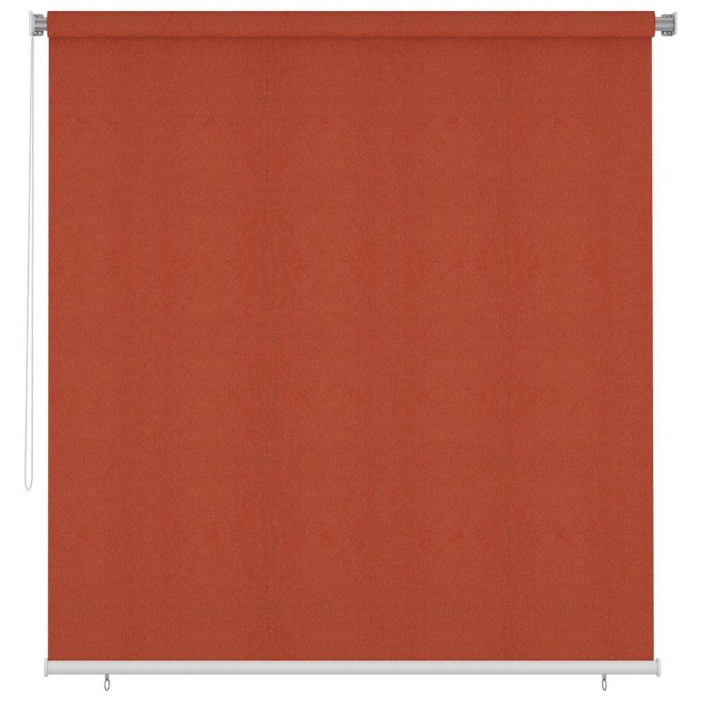 Store roulant d'extérieur 225 (l) x 230 (h) cm couleur terre cuite hdpe