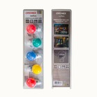 Pack de 5 ampoules b22  multicolore - type guinguette - 0,5w