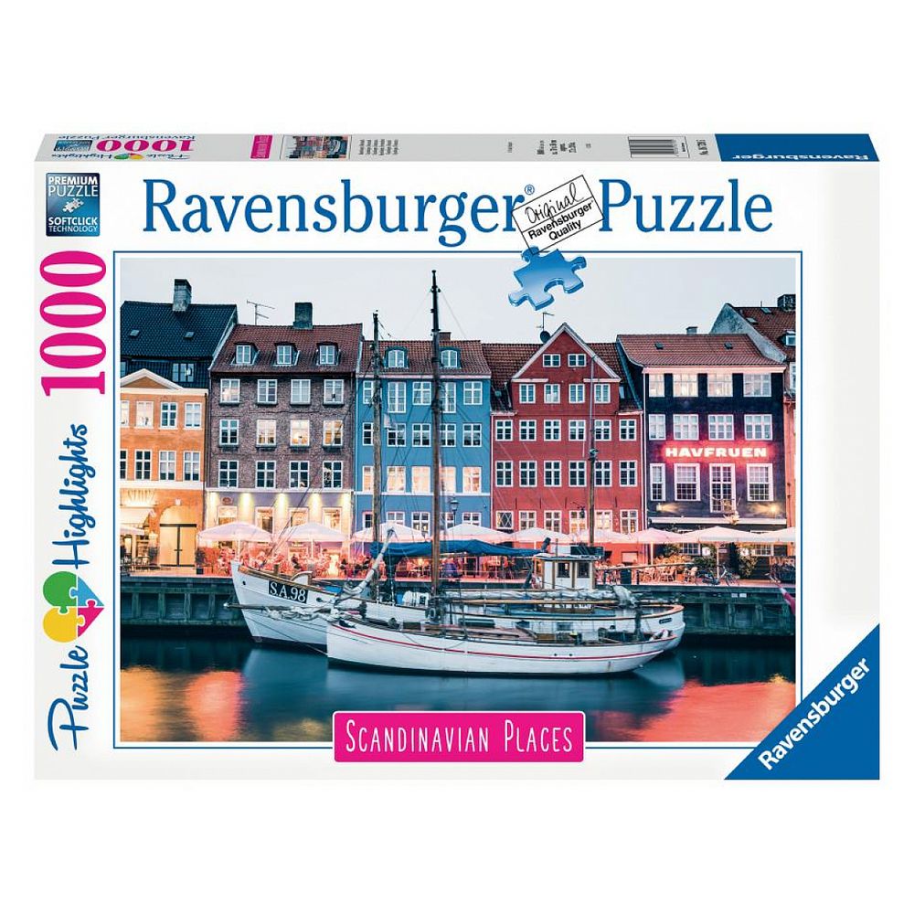 Puzzle 1000 p - copenhague, danemark (puzzle highlights)