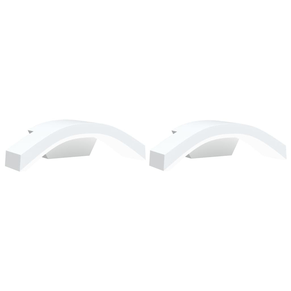 Appliques murales led d'extérieur 2 pcs blanc
