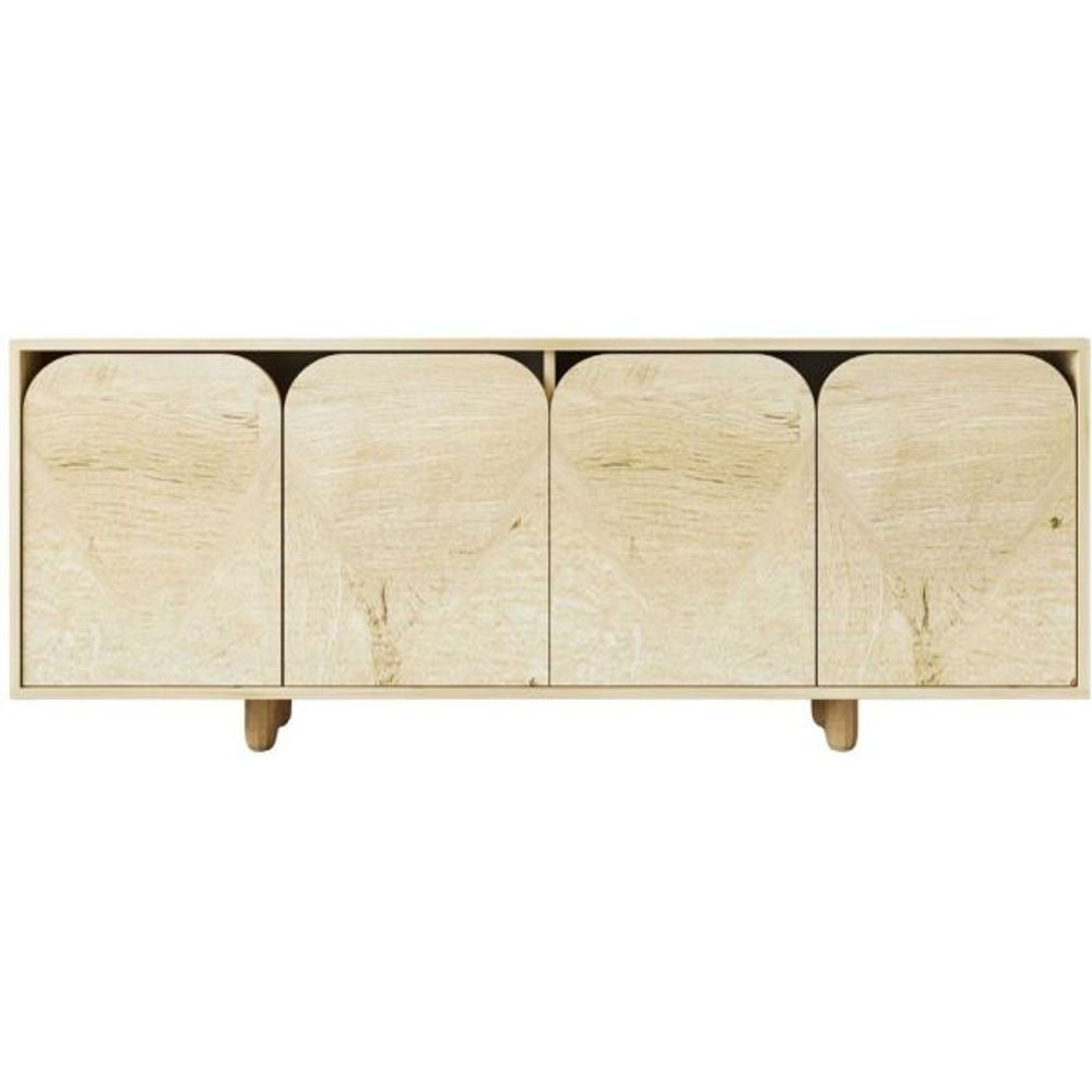 Buffet 4 portes en aggloméré lazio bohem chêne