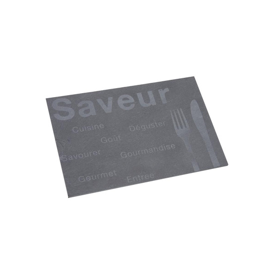 Plateau rectangulaire saveur en ardoise naturelle
