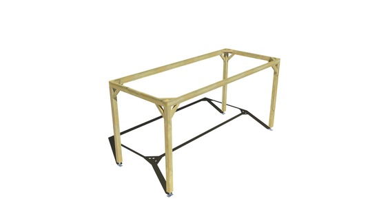 Pergola bois • 5m x 2m • indépendante • cadre simple • livraison comprise