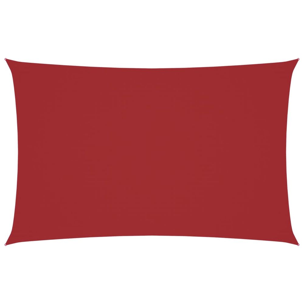 Voile de parasol tissu oxford rectangulaire 2x4,5 m rouge