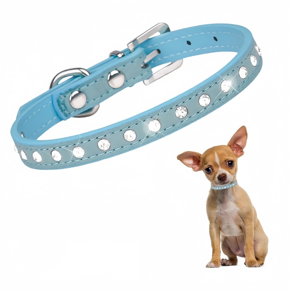 Colliers pour chats et chiens en diamantbleu s