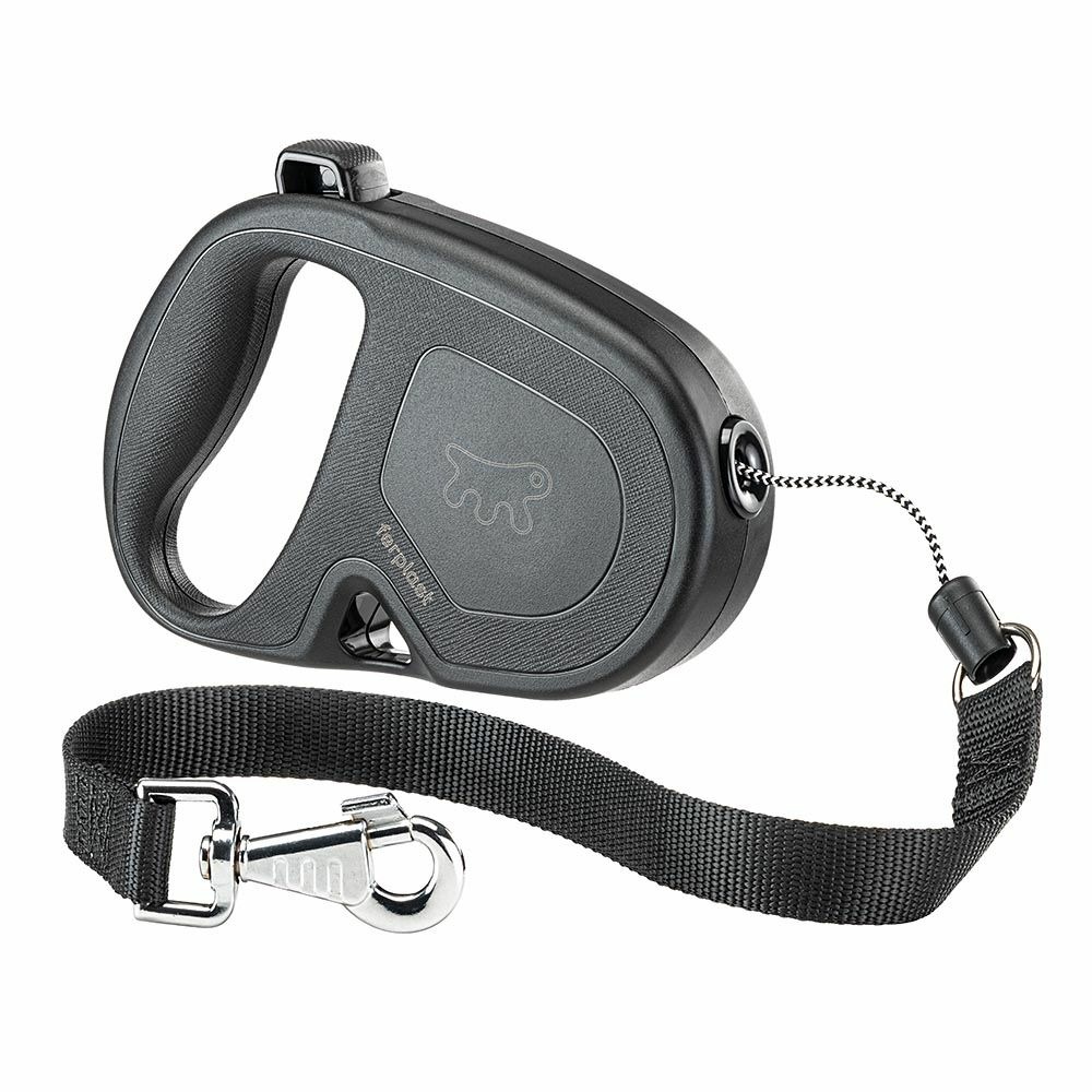 Ferplast laisse chien enrouleur flippy one, laisse pour grands chiens jusqu'à 35 kg. Cordon extensible max 5 m. Bouton de