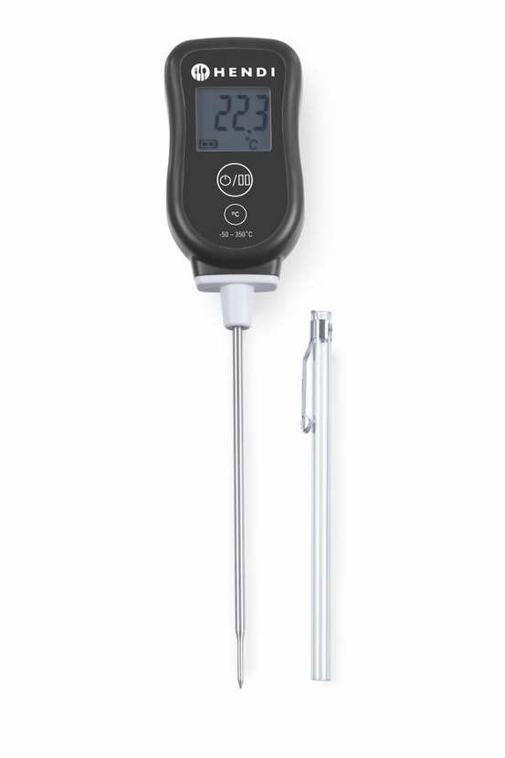 Thermomètre digital avec sonde 204x42x(h)20 mm - hendi