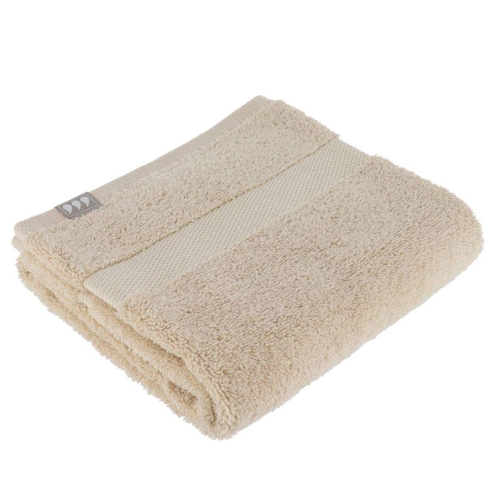 Serviette de toilette 50x90 cm 100% coton - beige