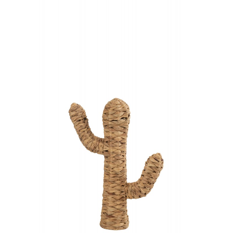 Cactus artificiel en bois naturel 40x12x62 cm