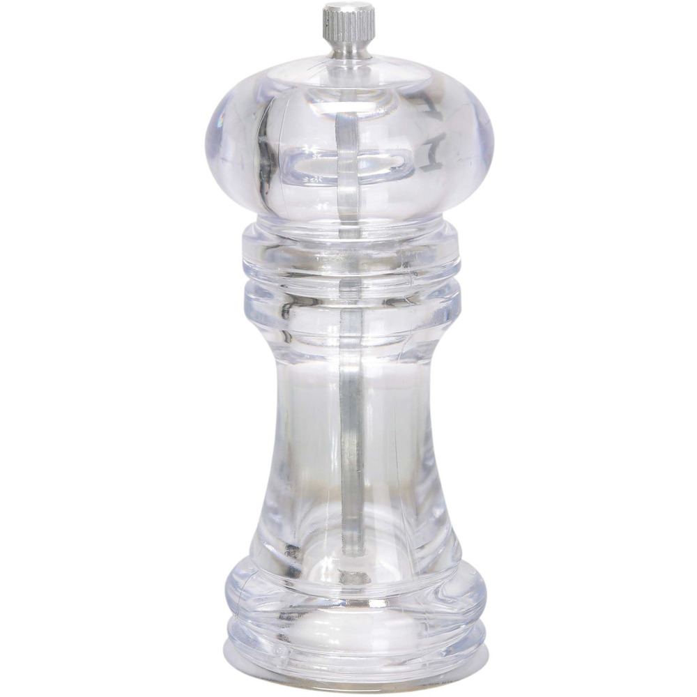 Moulin à poivre transparent 17. 5 x 6 cm (lot de 2)