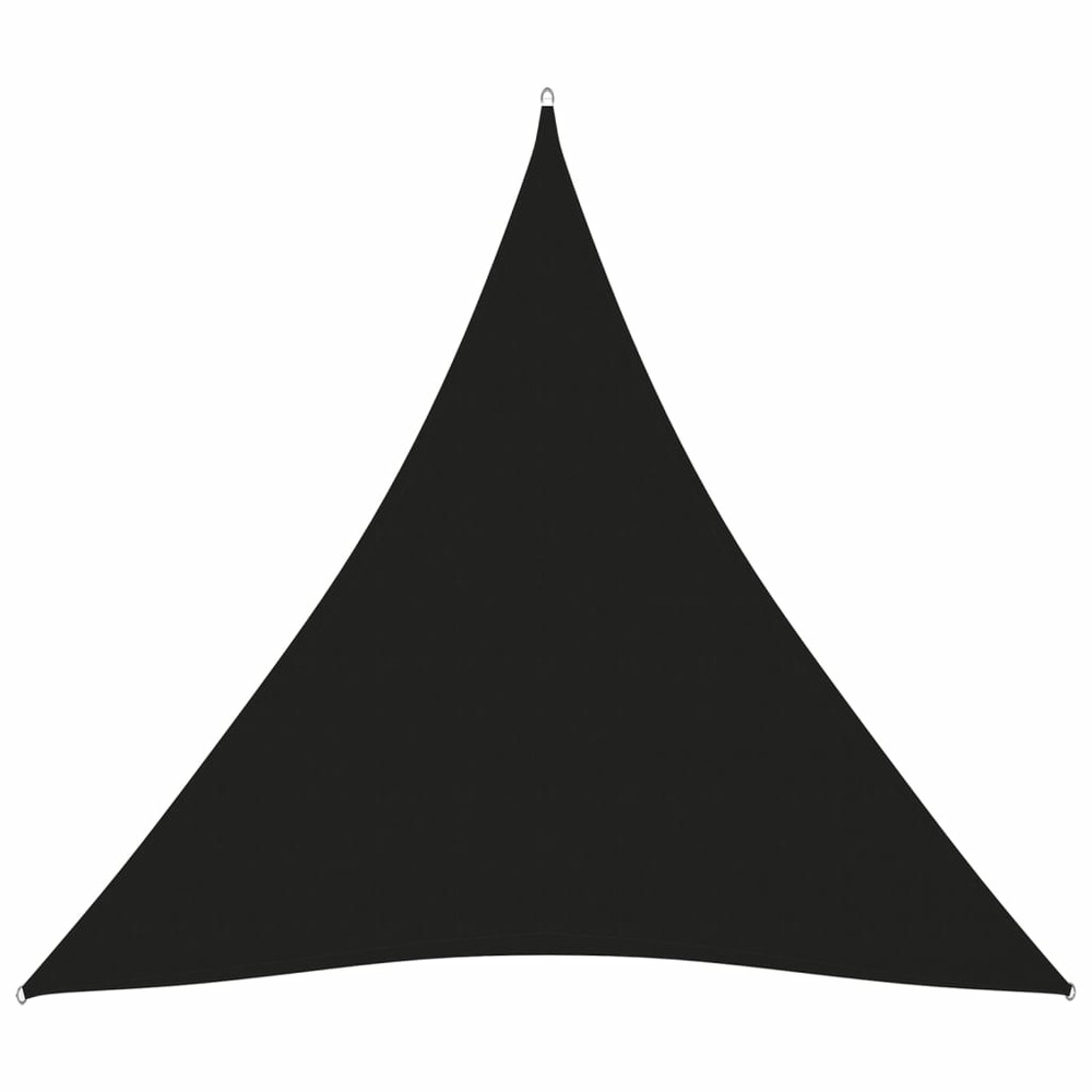 Voile toile d'ombrage parasol tissu oxford triangulaire 4,5 x 4,5 x 4,5 m noir