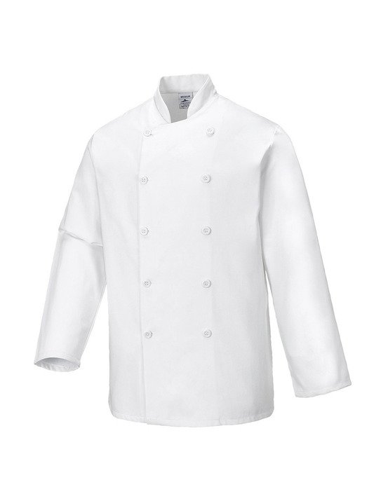 Veste de cuisine sussex couleur : blanc taille l - portwest