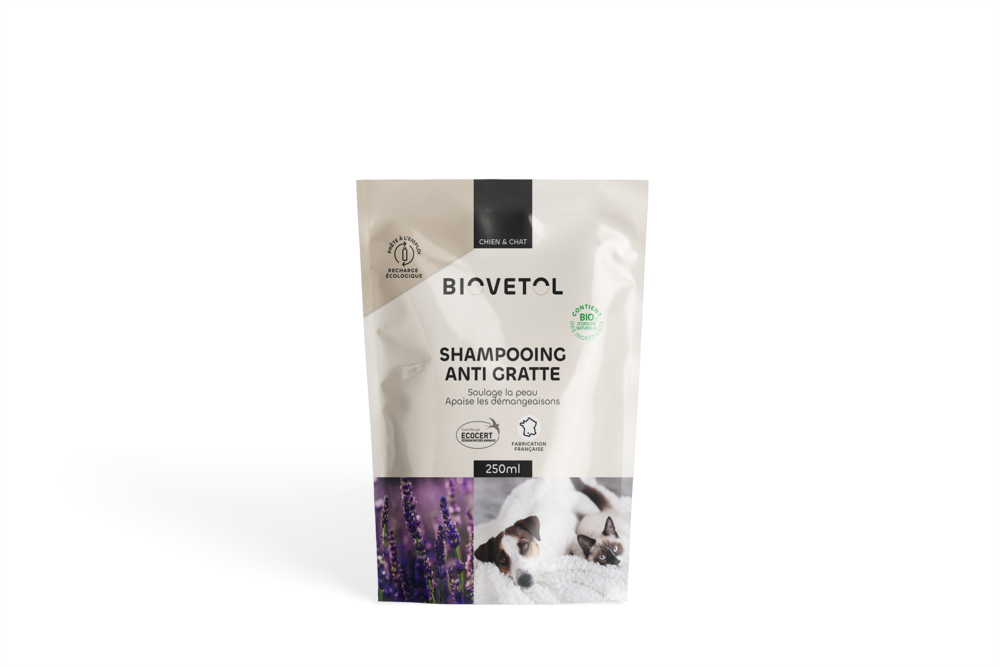 Shampoing anti-démangeaisons bio (recharge écologique) 250ml