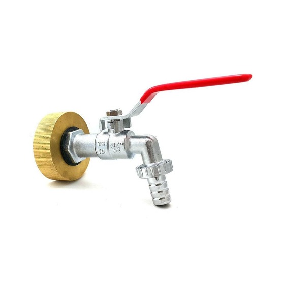 Raccord femelle s60x6 laiton - robinet laiton chromé 3/4 pouce