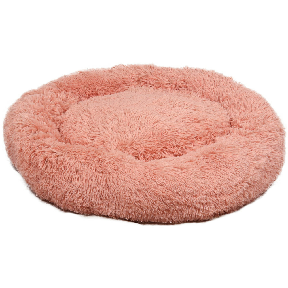 Coussin krems rond, couleur vieux rose ø 70 cm anti stress pour chiens