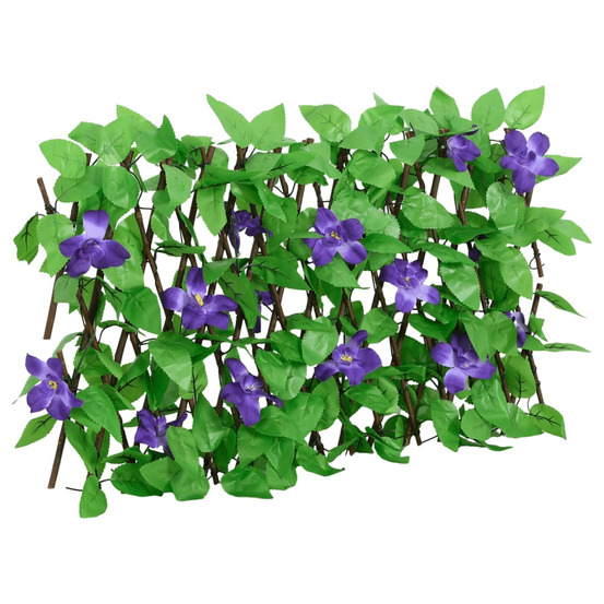 treillis de lierre artificiel extensible vert 180x20 cm