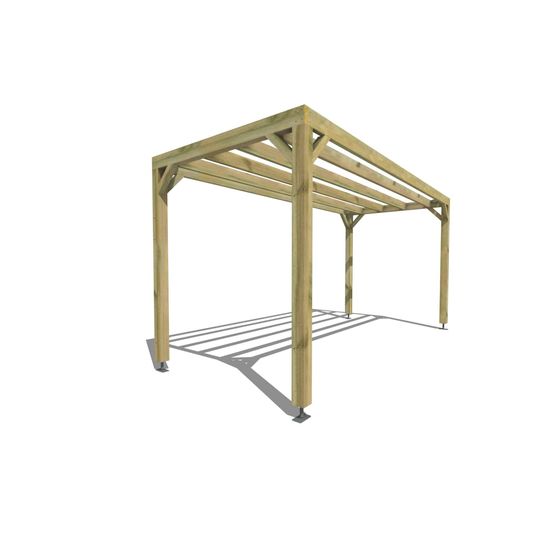 Pergola bois • 5m x 2m • indépendante • sens largeur • livraison comprise