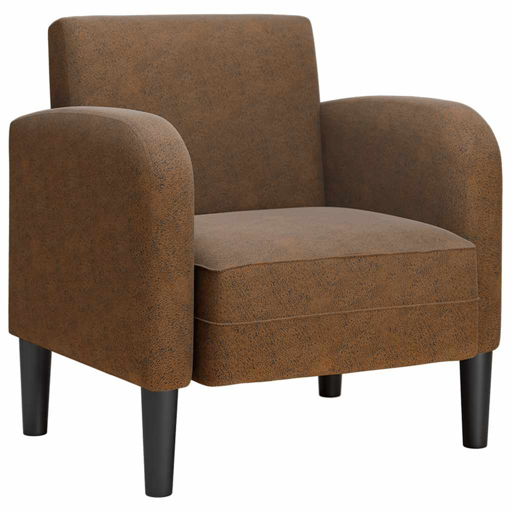 Chaise de canapé avec accoudoirs marron 54 cm similicuir