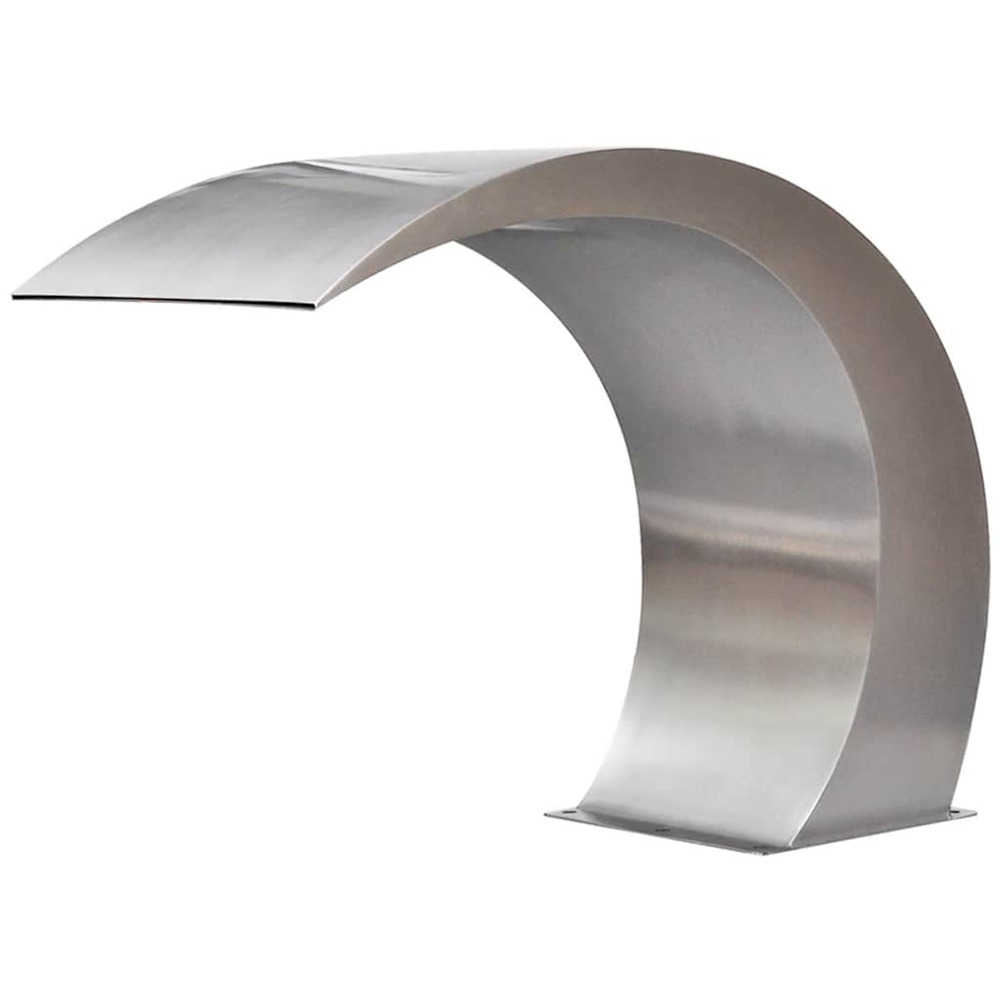 Fontaine cascade de piscine acier inoxydable 45 x 30 x 60 cm