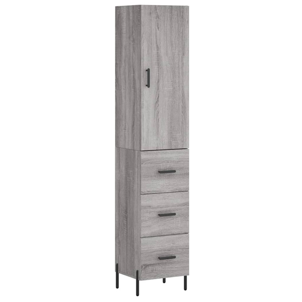 Buffet bahut commode armoire meuble de rangement organisateur cuisine salle de séjour salon haut sonoma 34,5 x 34 x 180 cm bo