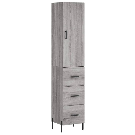Buffet bahut commode armoire meuble de rangement organisateur cuisine salle de séjour salon haut sonoma 34,5 x 34 x 180 cm bo