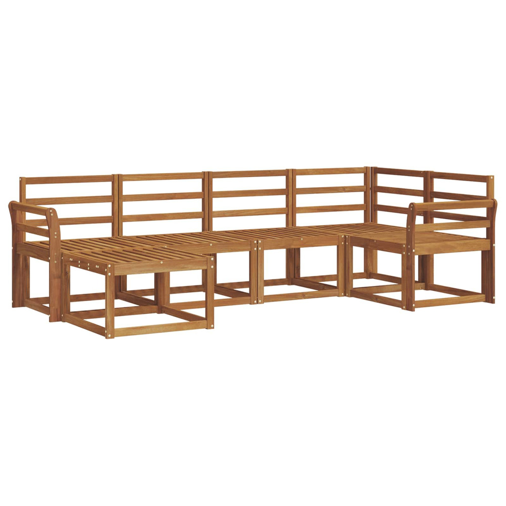 Ensemble de canapés d'extérieur 6 pcs naturel