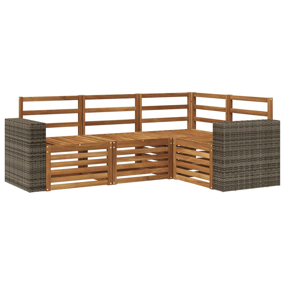 Ensemble de canapés d'extérieur 4 pc polyester