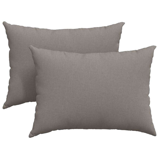 Coussins de canapé 2 pcs taupe 70 x 50 cm tissu