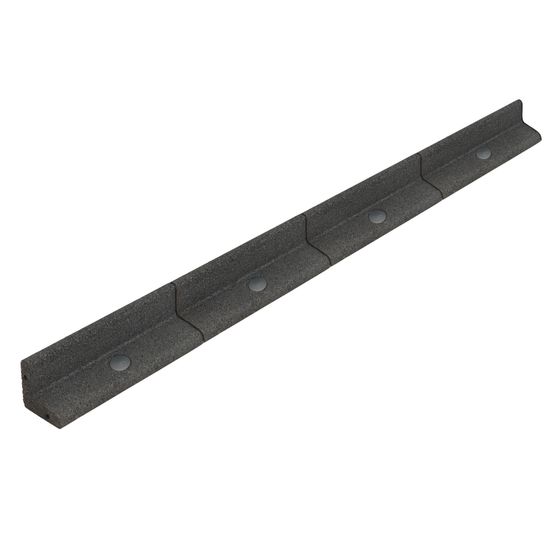 Lot de 12 bordures de jardin flexibles en caoutchouc 1,2 m & maillet - gris