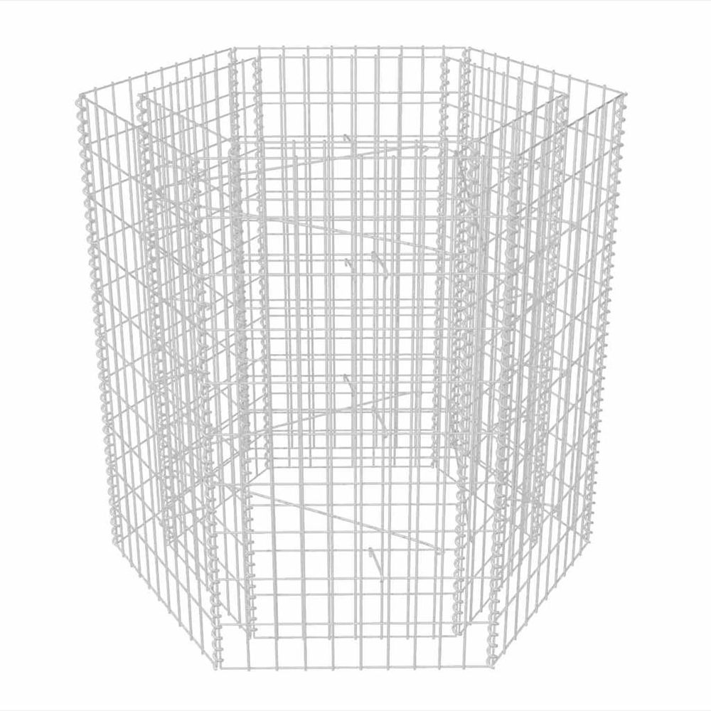 JARDINIERE GABION HEXAGONALE-(862484)