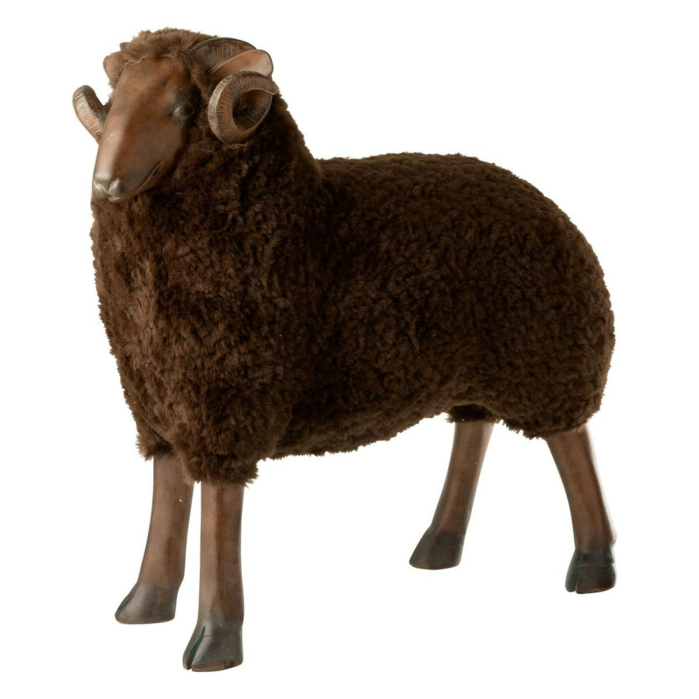 Statue mouton cornes 