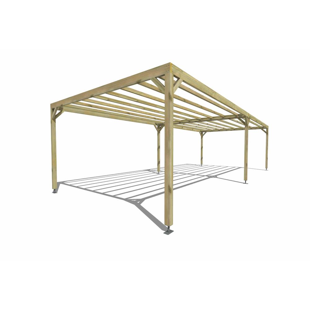 Pergola bois • 10m x 4m • indépendante • sens largeur • livraison comprise