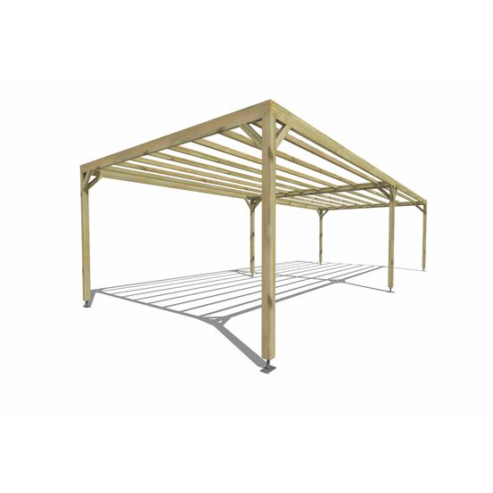 Pergola bois • 10m x 4m • indépendante • sens largeur • livraison comprise