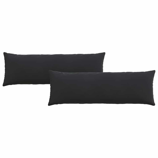 Coussins de canapé 2 pcs noir 120 x 40 cm