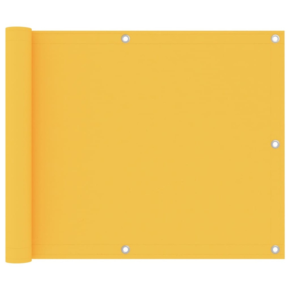 Écran de balcon jaune 75x500 cm tissu oxford
