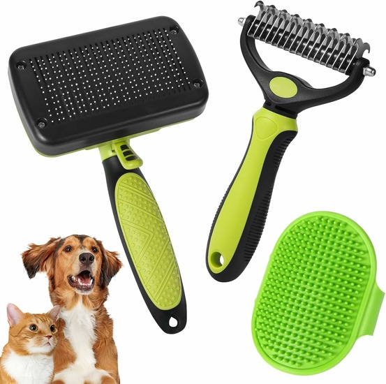 Brosse pour chien à poils courts – élimine efficacement les poils morts