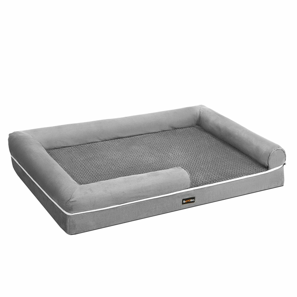 Panier pour chien orthopédique canapé lit pour animaux rembourrage moelleux bords rehaussé housse amovible et lavable 120 x 8