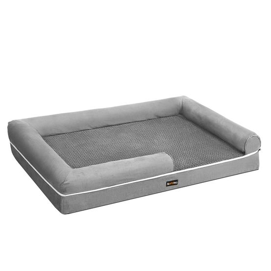 Panier pour chien orthopédique canapé lit pour animaux rembourrage moelleux bords rehaussé housse amovible et lavable 120 x 8
