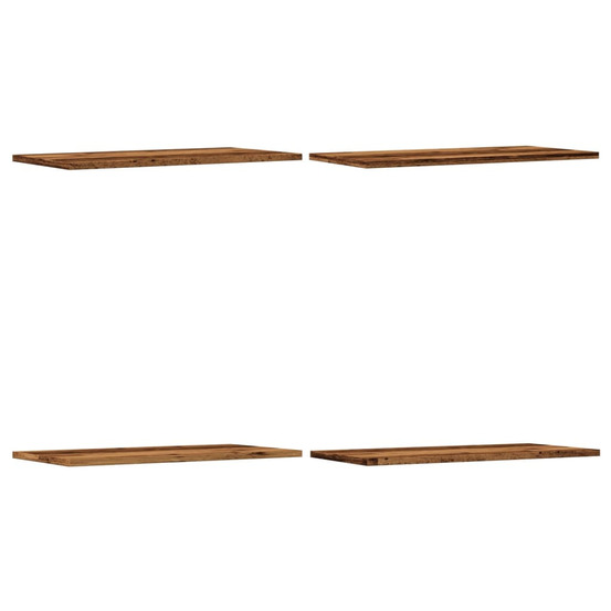 Étagères murales 4 pcs vieux bois 60x30x1,5cm bois d'ingénierie