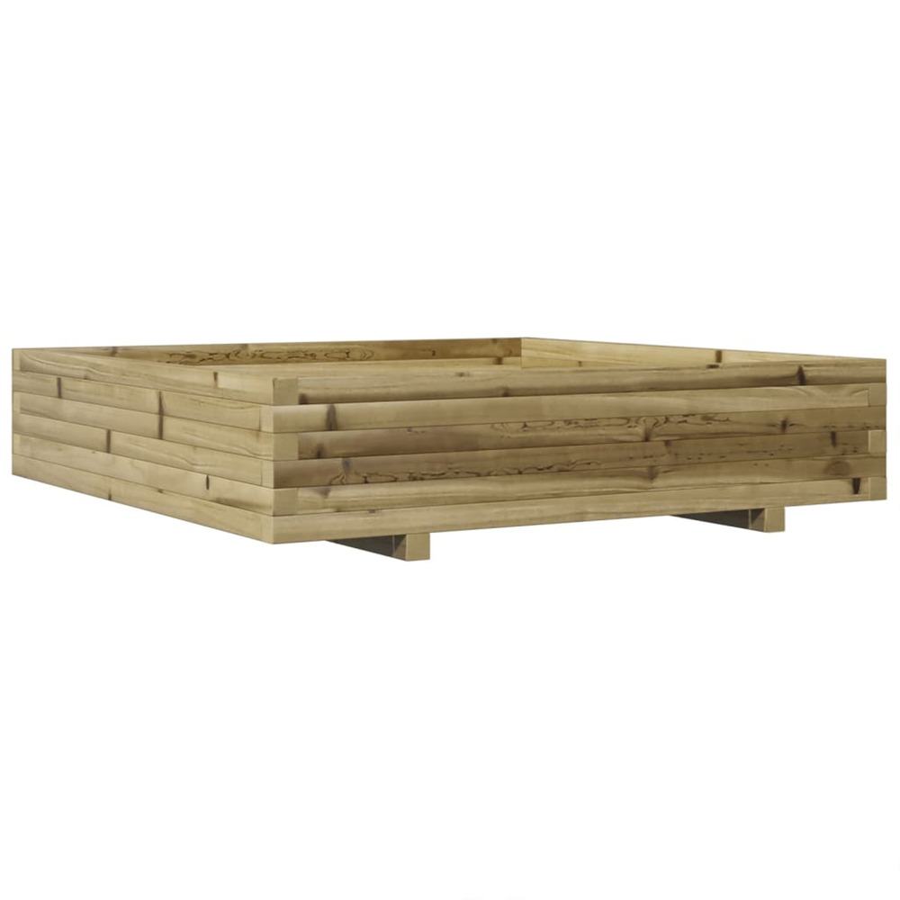 Jardinière d'extérieur 110x110x26,5 cm bois de pin imprégné