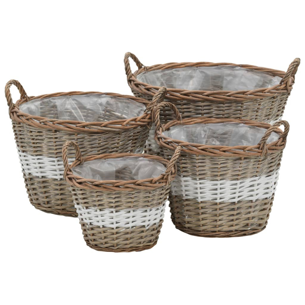 POT 4 PCS OSIER AVEC DOUBLURE-(862451)