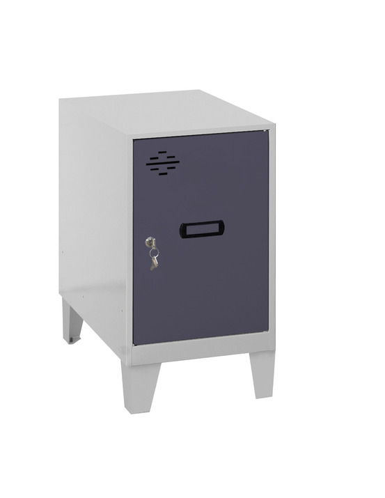 Casier-armoire simonlocker dism.mini 475x400x500+pies gr/ant gris/antracite 575x400x500 - simonrack