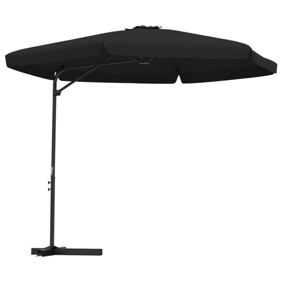 Parasol d'extérieur avec mât en acier