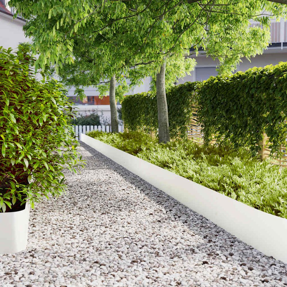 Bordure pelouse acier laminé jardin allée délimitation nette 10pcs 25x103cm anthracite