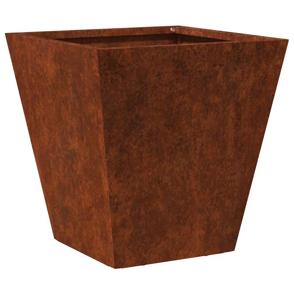 Jardinière d'extérieur 30x30x30 cm acier résistant aux intempéries