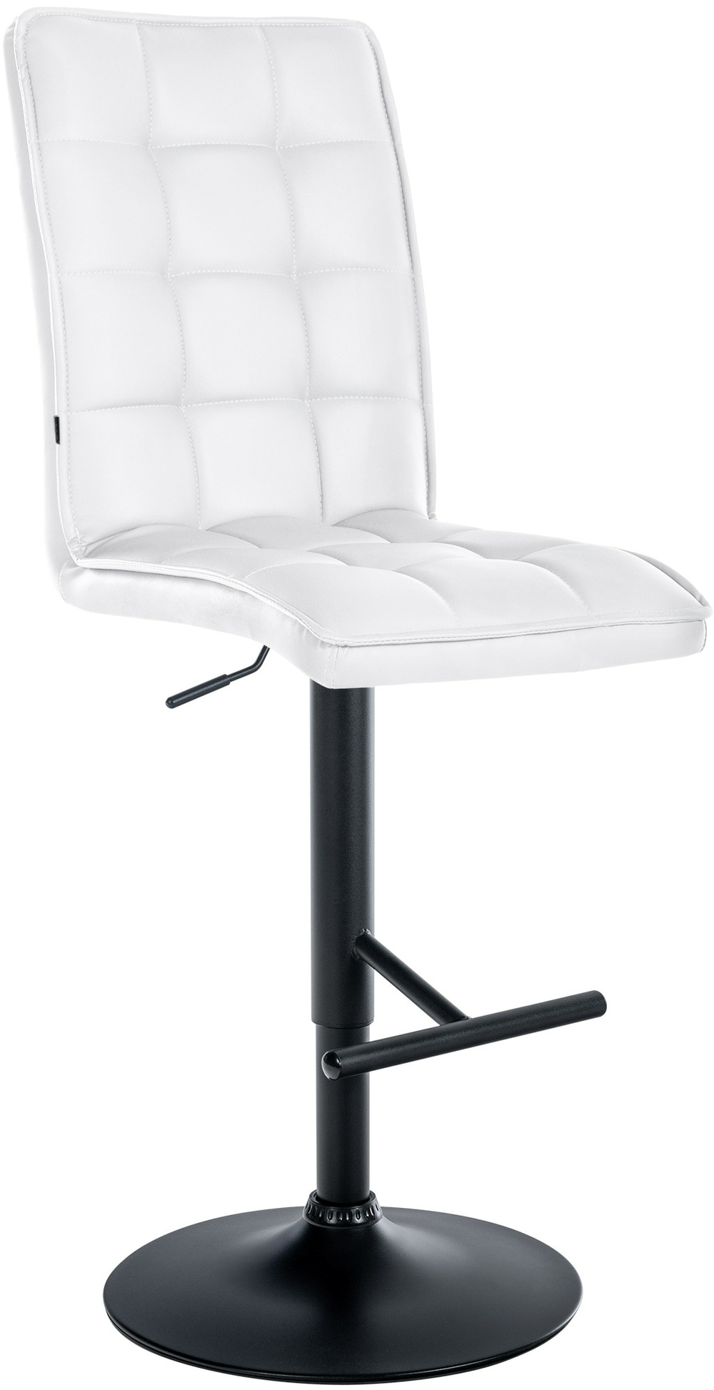 Tabouret de bar peking v2 simili cuir noir