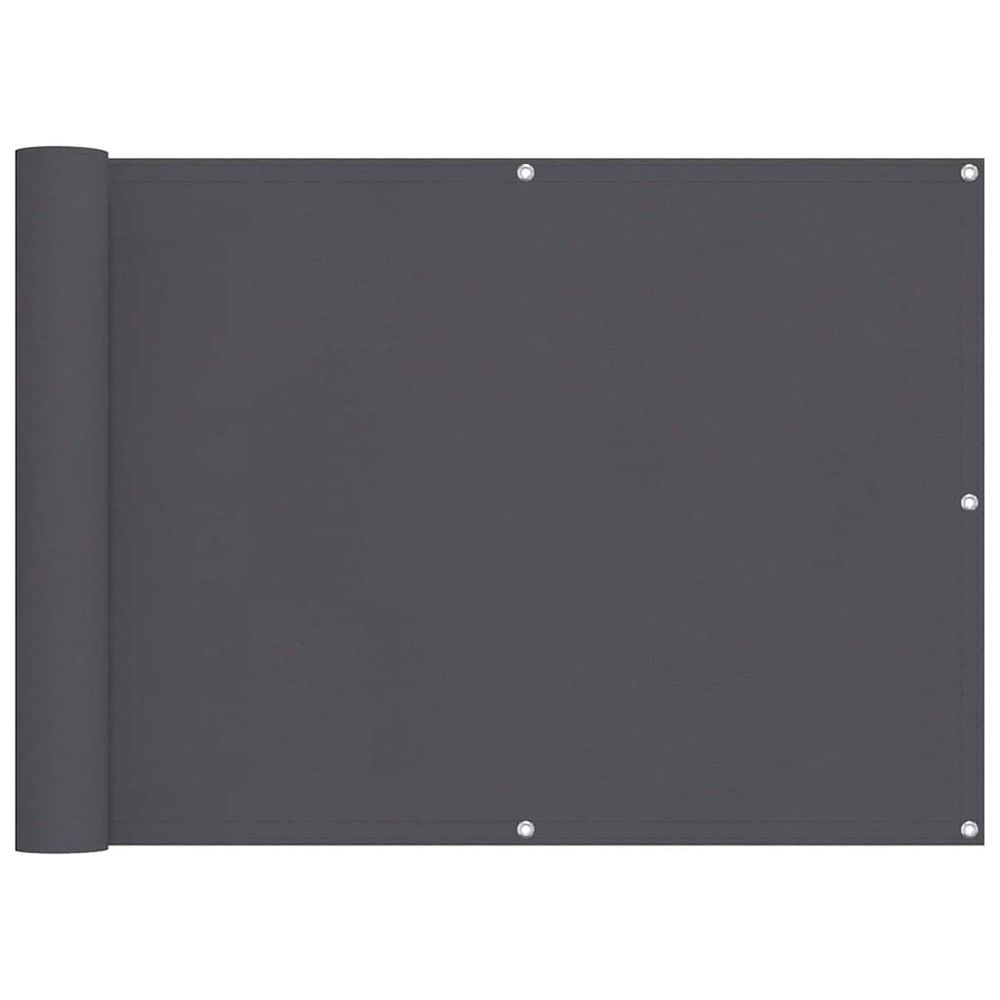 Écran de balcon anthracite 75x500 cm tissu oxford