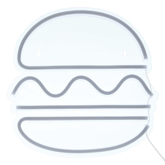 Néon led burger 30x30cm