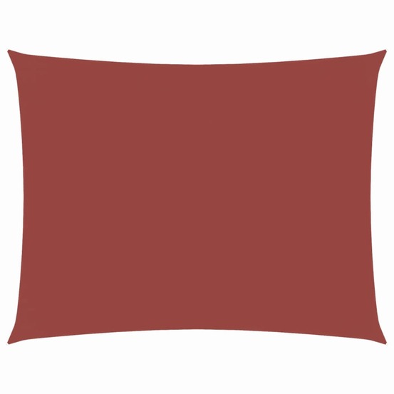 Voile de parasol tissu oxford rectangulaire 3x4 m terre cuite