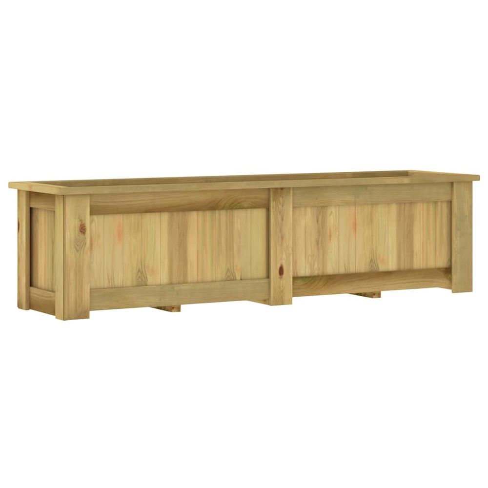 Jardinière surélevée 196x50x50 cm bois de pin imprégné